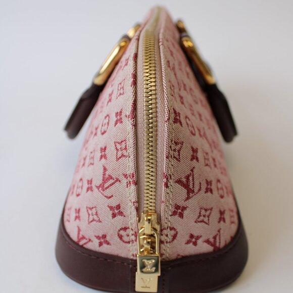 Louis Vuitton Denim Monogram Alma Long Cherry - Picture 8 of 10